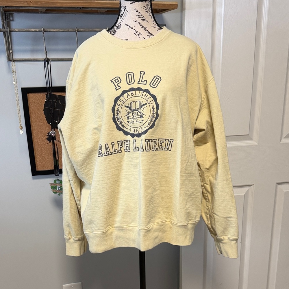 Polo by Ralph Lauren Women’s Yellow Crewneck Sweatshirt